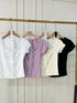 Wide Neck Button Down Lace Detail Tops